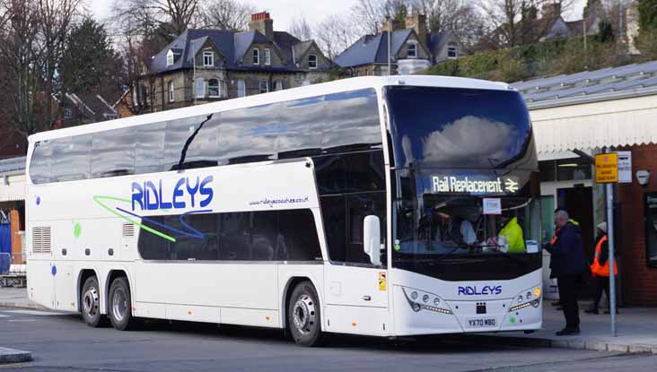 Ridleys Volvo B11RLET Plaxton Panorama YX70MBO